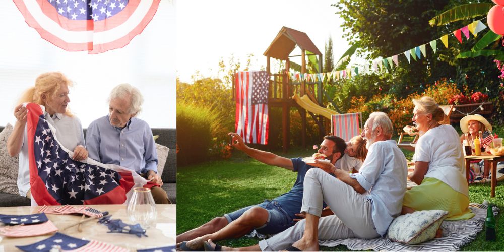 Seniors enjoying 4th of July in Chicago area